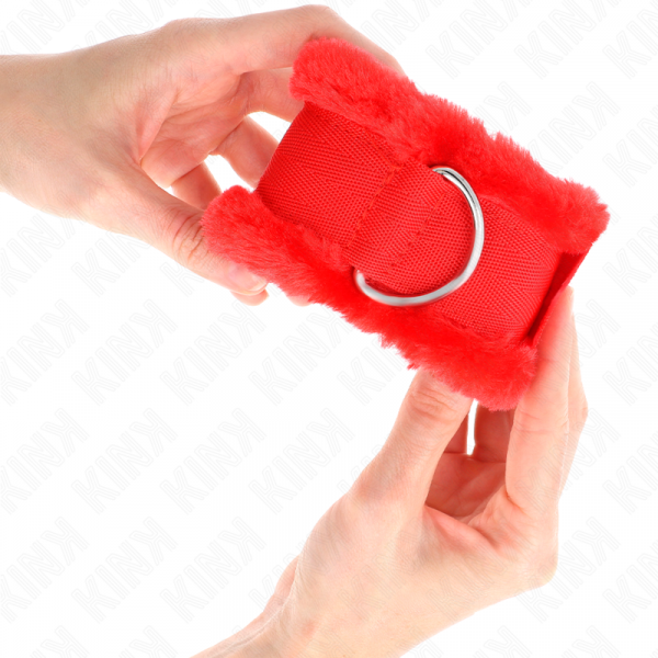 img_189342_ef062580efa3b05ae8abb3cd01b37613_1.png KINK - MUÑEQUERAS FORRADA ROJO AJUSTABLE 17-31 CM X 7 CM