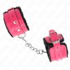 img_189364_d7134c92ccc69d131a577e4a5c7bcfb6_1.png KINK - MUÑEQUERAS FORRADAS PREMIUM NEGRO CON CORREA FUCSIA AJUSTABLE 17-29 CM X 6 CM