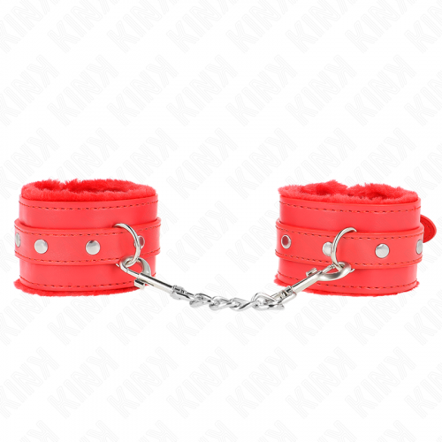 img_189379_2860634d91d641ced1c0aa83c62e7e98_1.png KINK - MUÑEQUERAS FORRADAS PREMIUM ROJO CON CORREA ROJO AJUSTABLE 17-29 CM X 6 CM