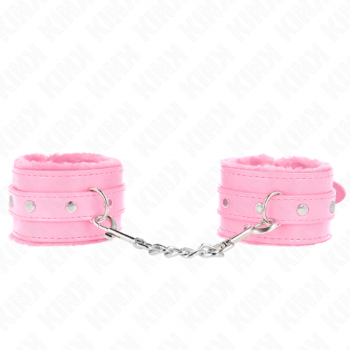 img_189383_5bc0f9c73b288cefde0384030873956a_1.png KINK - MUÑEQUERAS FORRADAS PREMIUM ROSA CON CORREA ROSA AJUSTABLE 17-29 CM X 6 CM