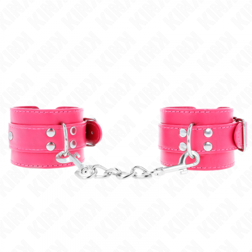 img_189399_373bd8436a0544cee39cb9824c05f626_1.png KINK - MUÑEQUERAS FUCSIA CON DETALLES EN FUCSIA AJUSTABLE 20-28 CM X 5.5 CM