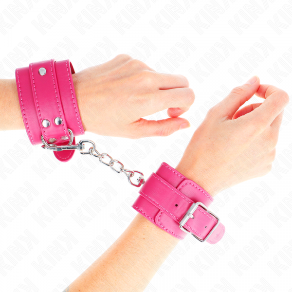 img_189401_b32bb2f2e0d269df9a07abd69971ab6b_1.png KINK - MUÑEQUERAS FUCSIA CON DETALLES EN FUCSIA AJUSTABLE 20-28 CM X 5.5 CM