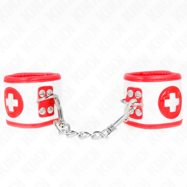 img_189411_e1c4c5be756d2f18a7335e45d58fee60_1.png KINK - MUÑEQUERAS MINI ENFERMERA AJUSTABLE 18-23 CM X 5 CM
