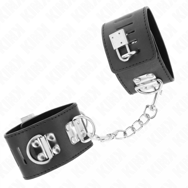 img_189422_65ae8ea9d05ded06c5ab40e3ca58fa68_1.png KINK - MUÑEQUERAS MULTIPOSICIÓN CON CIERRE CANDADO NEGRO AJUSTABLE 16-23 CM X 5.5 CM