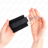 img_189426_08ae2781de535694ad77272a5aebd851_1.png KINK - MUÑEQUERAS NEGRO AJUSTABLE 18-35 CM X 6 CM