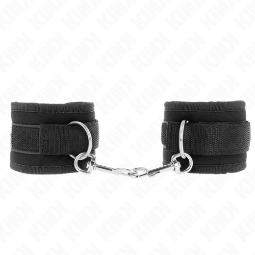 img_189463_00c457d2914268cde8b8d202088864e9_1.png KINK - MUÑEQUERAS NYLON NEGRO MODELO 2 AJUSTABLE 18-35 CM X 6 CM