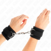 img_189464_6edec2e3a6c65e9aa25a76b2627ae502_1.png KINK - MUÑEQUERAS NYLON NEGRO MODELO 2 AJUSTABLE 18-35 CM X 6 CM