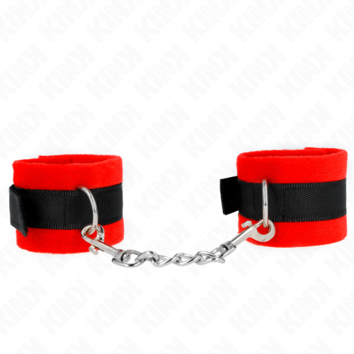img_189489_1b8cf62bf3f7547b6ce36003dd29a05d_1.png KINK - MUÑEQUERAS PARA PRINCIPIANTES NEGRO-ROJO 30 X 7 CM