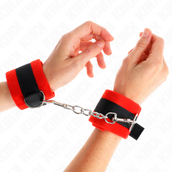 img_189490_0e66526e055b217a1d1e93788f3edf90_1.png KINK - MUÑEQUERAS PARA PRINCIPIANTES NEGRO-ROJO 30 X 7 CM