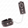 img_189502_1fc8d061554deee41070b935bd35fc09_1.png KINK - MUÑEQUERAS PEQUEÑA NEGRO CON DETALLES EN ROJO AJUSTABLE 14-24 CM X 3.5 CM