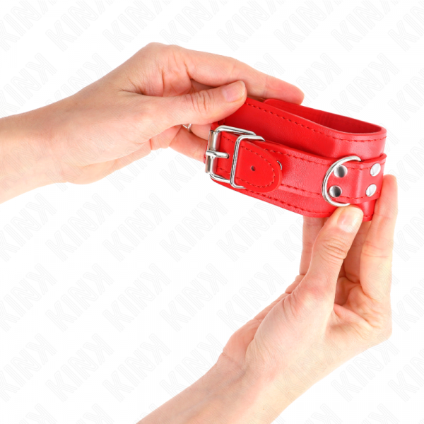 img_189518_183dd73f71377989e9eb685721ff2d55_1.png KINK - MUÑEQUERAS SENCILLAS ROJO AJUSTABLE 20-23 CM X 5.5 CM