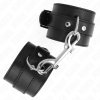 img_189527_3d116ae36d720db4afbbe7c87210b0cb_1.png KINK - MUÑEQUERAS SIMPLES CON FILA DE REMACHES Y HEBILLA GRANDE NEGRO AJUSTABLE 17-28 CM X 5 CM