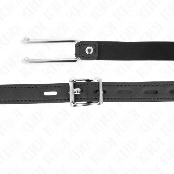 img_189558_9c8b5d697870850ff6a15def3c3693f1_1.png KINK - MORDAZA GANCHO DE METAL 11.5 CM CON CORREA DE POLIPIEL AJUSTABLE 39-58 CM X 2 CM