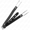 img_189559_01d296438989722fd97a7d494d691ae3_1.png KINK - MORDAZA GANCHO DE METAL 11.5 CM CON CORREA DE POLIPIEL AJUSTABLE 39-58 CM X 2 CM