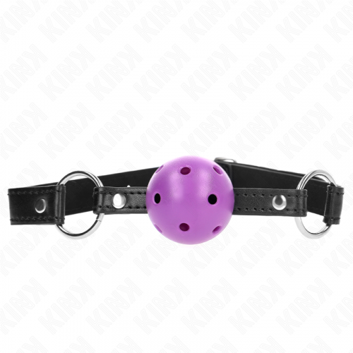 img_189623_7d9f5d0117076adc8389811445c9ba4a_1.png KINK - MORDAZA DE BOLA 4.5 CM MORADO DURA HUECA 63.5 X 2 CM