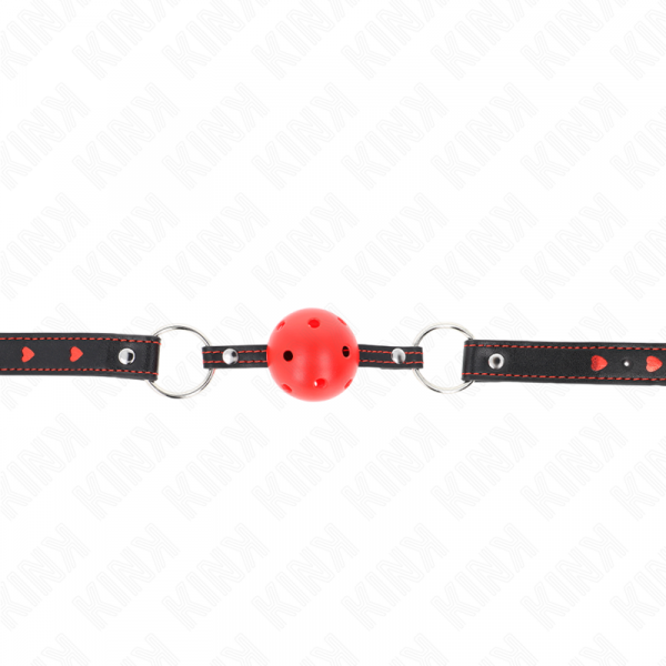 img_189632_f5fec6c4c08ef895330f07cf7747d3a0_1.png KINK - MORDAZA DE BOLA 4.5 CM ROJA DURA HUECA MODELO 2 65 x 2.5 CM