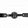 img_189639_615a9414532d057090aa8015efd23ec2_1.png KINK - MORDAZA DE BOLA 4.5 CM TRANSPIRABLE NEGRO 65 x 2.5 CM