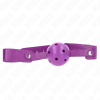 img_189640_558c5e75439196be20beec86360a0249_1.png KINK - MORDAZA DE BOLA 4.5 CM TRANSPIRABLE MORADO 65 x 2.5 CM