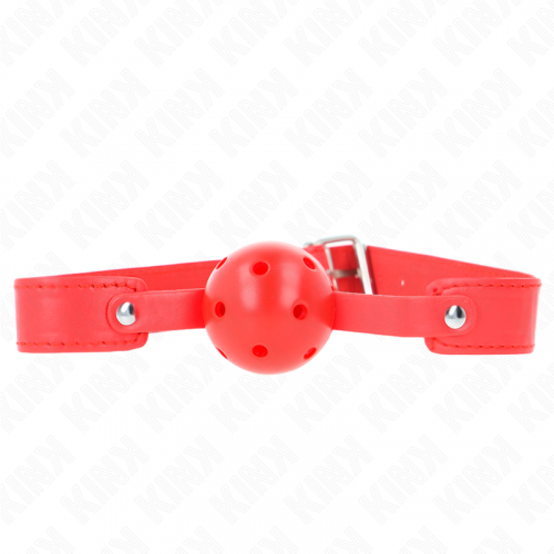 img_189647_df6b490ceb93ff87ae12c11cc155d78b_1.png KINK - MORDAZA DE BOLA 4.5 CM TRANSPIRABLE ROJO 65 x 2.5 CM