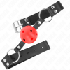 img_189661_c004c2c0f57f58385534a7f9d60ad6a1_1.png KINK - MORDAZA DE BOLA 4 CM TRANSPIRABLE CON DOBLE REMACHE ROJO 62 x 2.5 CM AJUSTABLE 42-58 CM