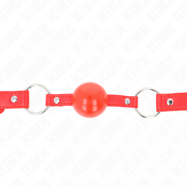 img_189688_7d724960d1085cdf9c1c7de3c4ce050b_1.png KINK - MORDAZA DE BOLA 4 CM TPE CON CANDADO ROJO 60 x 2 CM