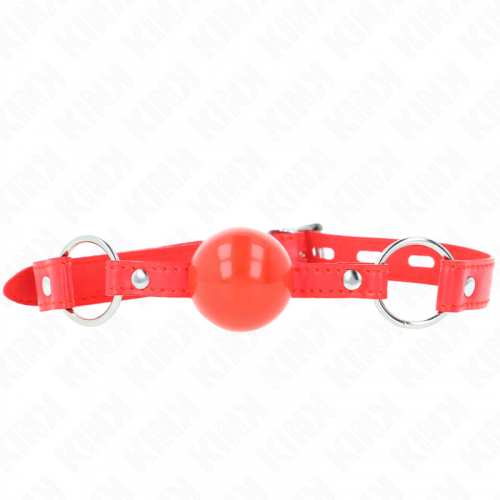 img_189689_410f011a1e1ca1b0e2aa3c0254ad9589_1.png KINK - MORDAZA DE BOLA 4 CM TPE CON CANDADO ROJO 60 x 2 CM
