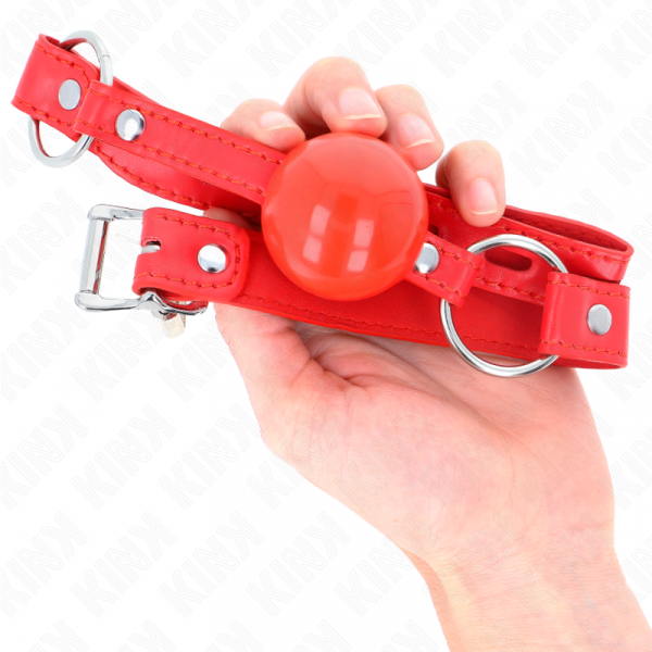 img_189691_21766573e308ab020481a32a5c7a07c6_1.png KINK - MORDAZA DE BOLA 4 CM TPE CON CANDADO ROJO 60 x 2 CM