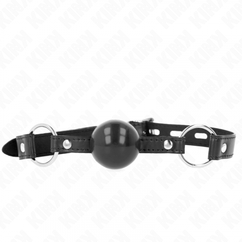 img_189692_c0b2a6fe04f490ecfc7ef0879a81bd85_1.png KINK - MORDAZA DE BOLA 4 CM TPE NEGRO 60 x 2 CM