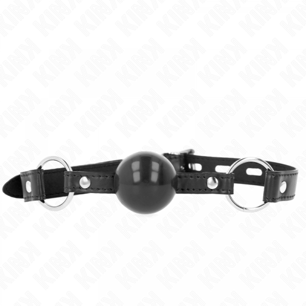 img_189692_c0b2a6fe04f490ecfc7ef0879a81bd85_1.png KINK - MORDAZA DE BOLA 4 CM TPE NEGRO 60 x 2 CM