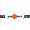 img_189696_a848f1fd35c96b6c9a59c311eaf7da52_1.png KINK - MORDAZA DE BOLA 4 CM CON CANDADO BOLA ROJA CORREA NEGRA 60 x 2 CM