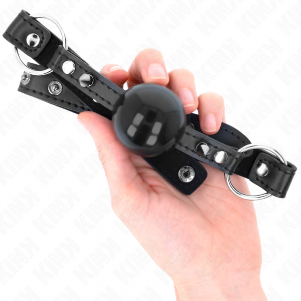 img_189703_a774fe9e8d96b2c17d5563b6cf83630f_1.png KINK - MORDAZA DE BOLA 4 CM CON REMACHE DE PUNTA Y CIERRE A PRESIÓN 65 x 2 CM