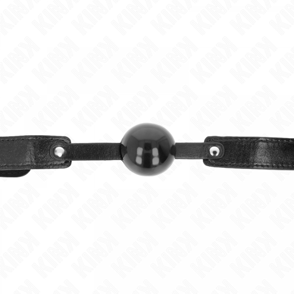 img_189704_0877058e13ddd58b1c20110a42d95388_1.png KINK - MORDAZA DE BOLA 4 CM SUAVE DE TPE MODELO 2 65 x 2.5 CM