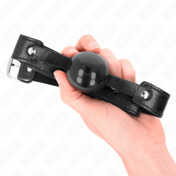 img_189707_d7abc88976e2639e2a13f884fe457f6a_1.png KINK - MORDAZA DE BOLA 4 CM SUAVE DE TPE MODELO 2 65 x 2.5 CM