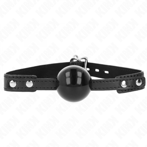 img_189711_a5c35ba46d3e567e12d00d1f66b85ef3_1.png KINK - MORDAZA DE BOLA 4 CM SUAVE DE TPE MODELO 3 60 x 2 CM AJUSTABLE 37-52 CM