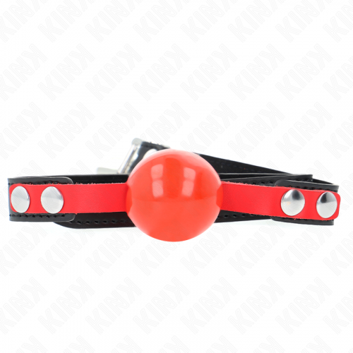 img_189713_ba945c2de344c7c628ead4c7a0534e78_1.png KINK - MORDAZA DE BOLA 4 CM SUAVE DE TPE MODELO 4 60 x 2 CM AJUSTABLE 37-52 CM