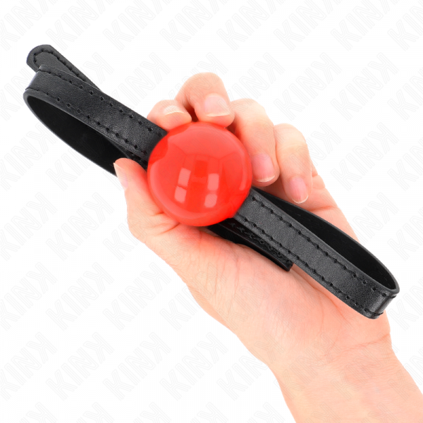 img_189718_cf09283f25a0c7211a07153efb11a819_1.png KINK - MORDAZA DE BOLA 4 CM SÓLIDA SIMPLE ROJO 65 x 1.5 CM