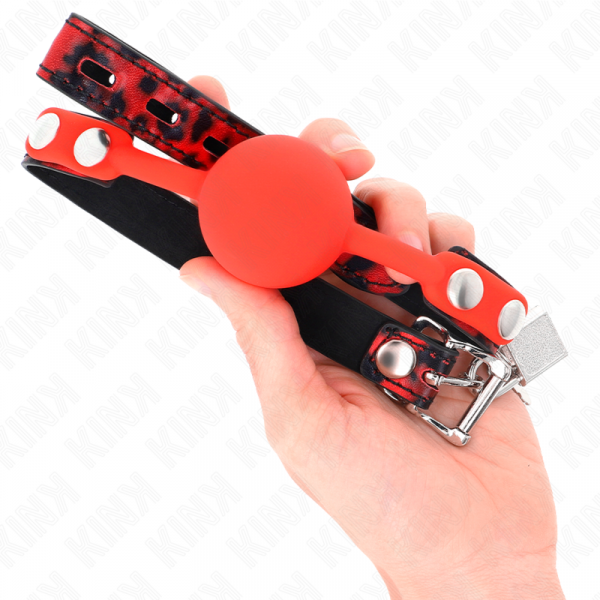 img_189735_9199eb61cae850bea56bf92b0d5bb798_1.png KINK - MORDAZA DE BOLA 4 CM DE SILICONA MODELO 2 CON CANDADO 60 x 2 CM
