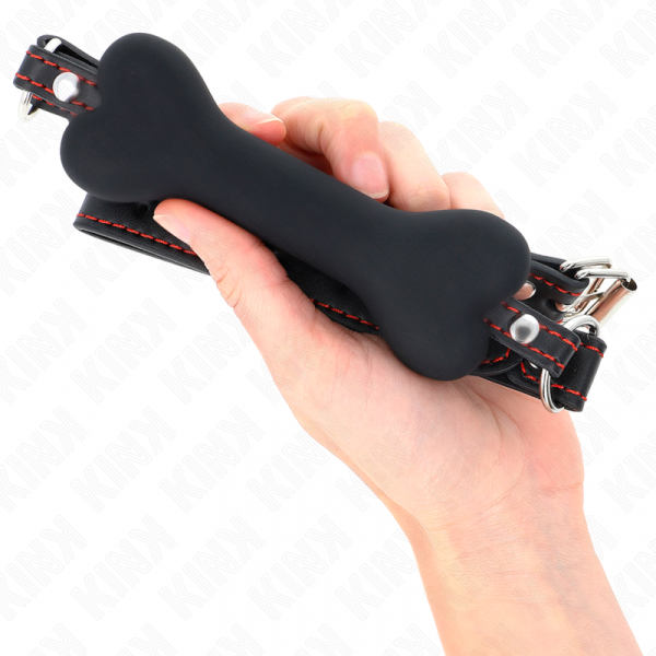 img_189740_878a3e2391583f5c89f6c7e0742e27b8_1.png KINK - MORDAZA DE HUESO 12 CM NEGRO 63 x 2 CM