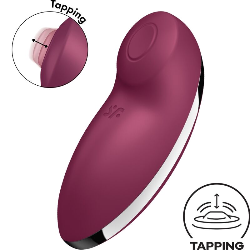 img_189933_402ca5e4d77cd1fef0fc705f39643d13_1.jpg SATISFYER - TAP  CLIMAX 2 VIBRADOR  ESTIMULADOR ROJO
