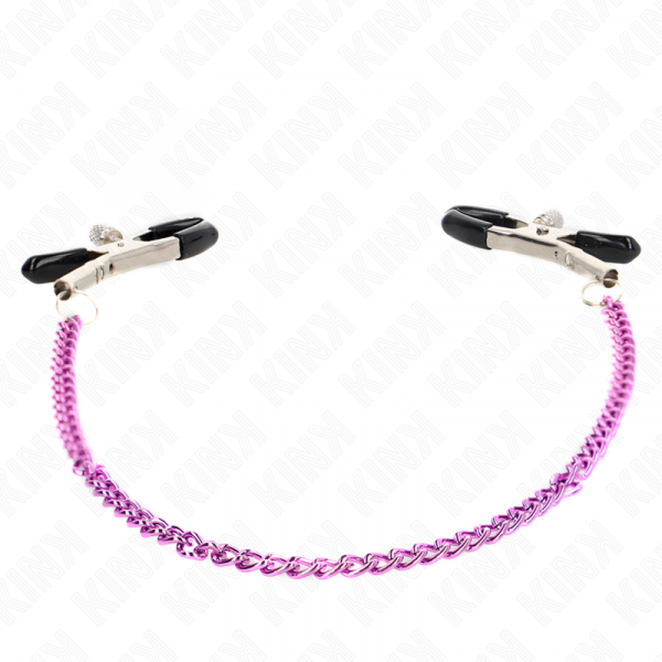 img_190010_0b3105af41af25a1d3fde2690f8d3f3d_1.png KINK - PINZAS PARA PEZONES CON CADENA VIOLETA 30 CM