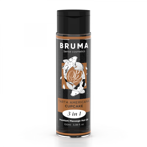 img_190098_dd9310039883d5c90d84b8d357ffcd18_1.png BRUMA - ACEITE DE MASAJE PREMIUM EFECTO CALOR SABOR TARTA AMERICANA 3 EN 1 - 100 ML