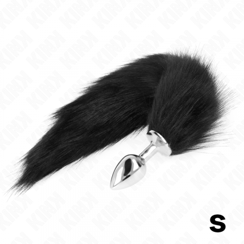 img_190194_9094f5aeb5628cc5b037a9860c172cc9_1.png KINK - PLUG ANAL TALLA S 7 X 3 CM CON COLA SINTÉTICA 40 CM NEGRO