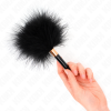 img_190220_16fc3a86639e57ba16aa94b3a6b58f5c_1.png KINK - PLUMAS PARA COSQUILLAS METAL DORADO NEGRA 18 CM