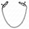 img_190250_6036db5081e0579085e42efd6b710f9e_1.png KINK - PINZAS PARA PEZONES PLANAS NEGRO CON CADENA NEGRO 30 CM