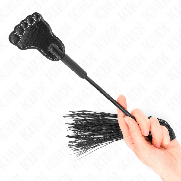 img_190284_cb1e59f88125be3ce23ce57b03216988_1.png KINK - PALA FORMA DE PIE CON LÁTIGO DE BORLA 31 CM