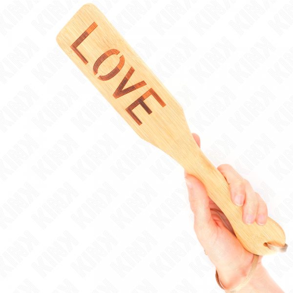 img_190420_3e17ac876dd06f5bf34411934c7d0344_1.png KINK - PALA DE BAMBÚ PALABRA LOVE 32 X 5.5 CM