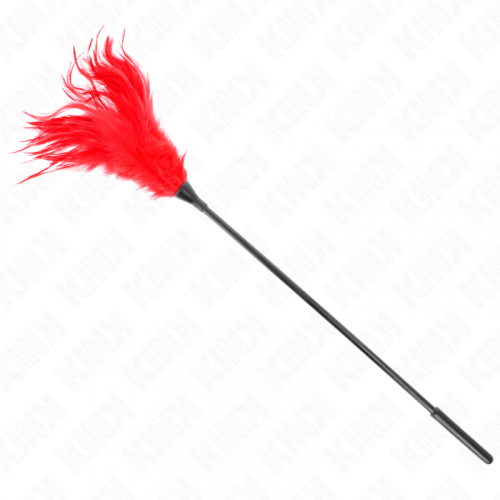 img_190430_39509060d292c2f43a2d7a574c398c17_1.png KINK - PLUMAS MÚLTIPLES PARA COSQUILLAS ROJO 45 CM