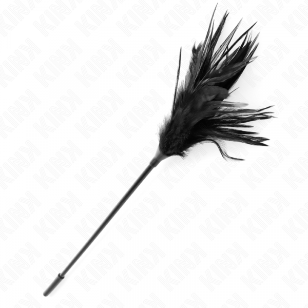 img_190436_3917211a596ce7264ce1c670f1bdb781_1.png KINK - PLUMAS MÚLTIPLES PARA COSQUILLAS NEGRO 45 CM