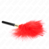 img_190449_ece276d04665dbb59bb0f98b2292f88e_1.png KINK - PLUMAS PARA COSQUILLAS METAL DORADO ROJO 18 CM