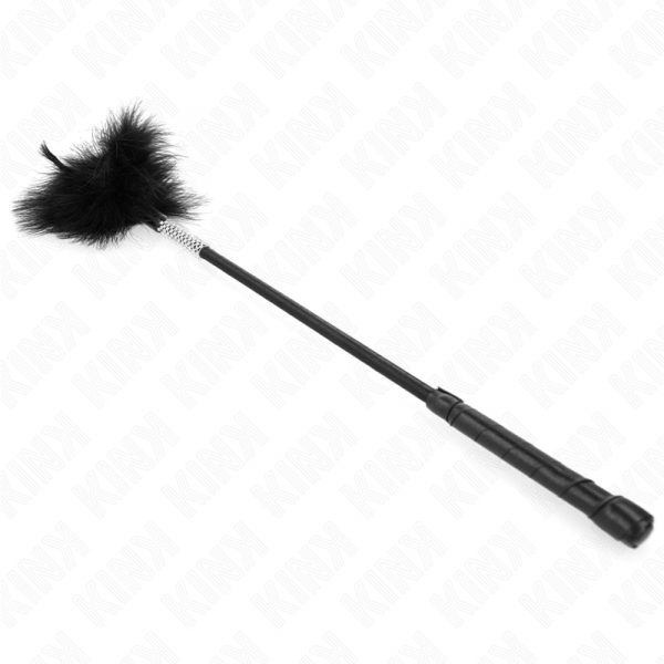 img_190464_d66958295382e55e647a5d506c4d0eb8_1.png KINK - PLUMAS PARA COSQUILLAS CON MANGO DE DIAMANTES DE IMITACIÓN 50 CM